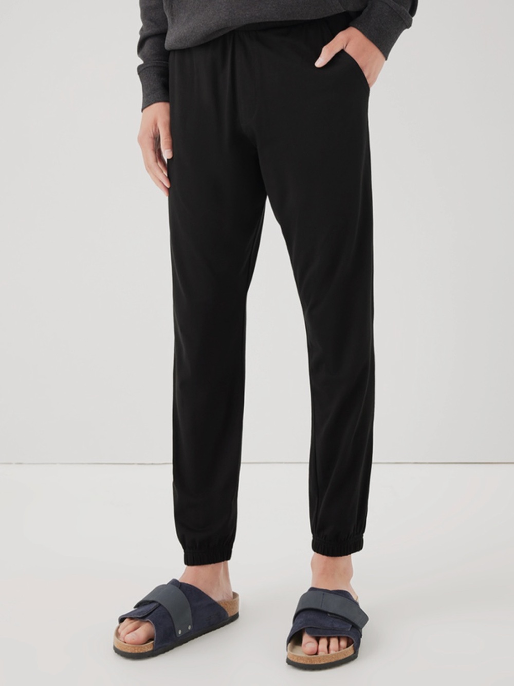 Pact Black Elastic Waist Pull-On Pants
